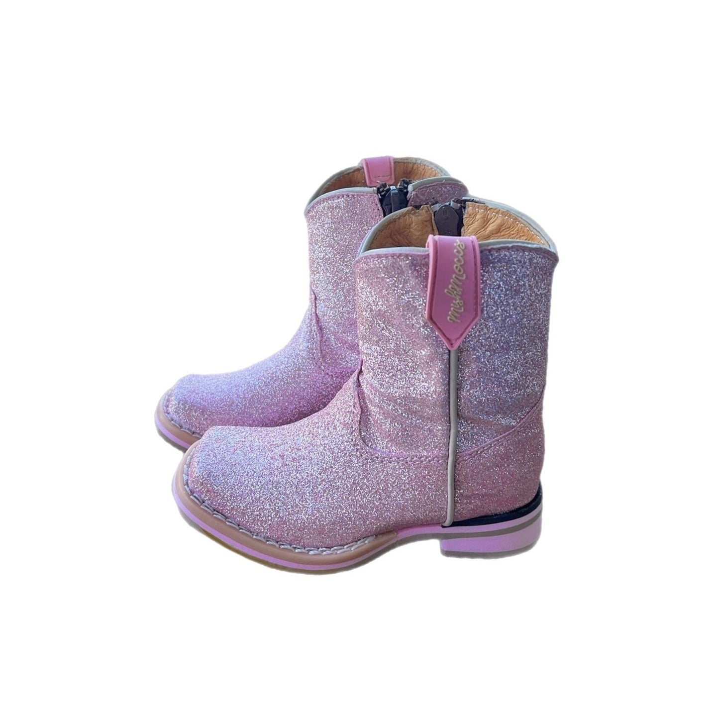 Princess Pink Square Toe Boots