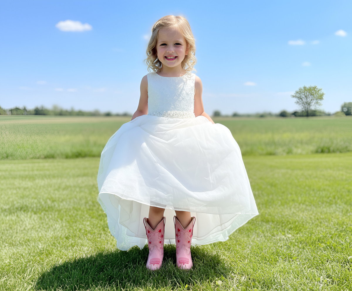 Pink Heart Boots - Original Design