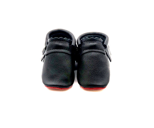 Love Bug - Black & Red Moccs