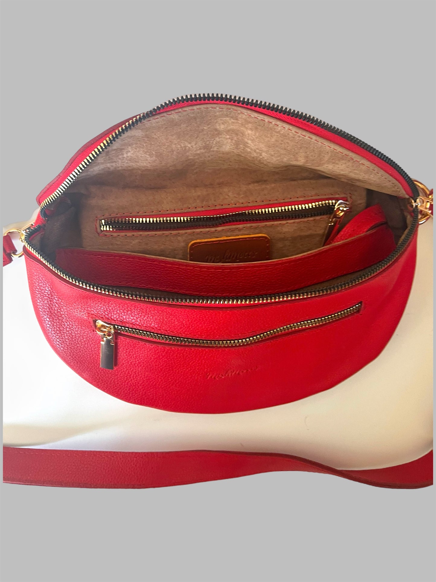 Bumbag with pockets- Suede Lining