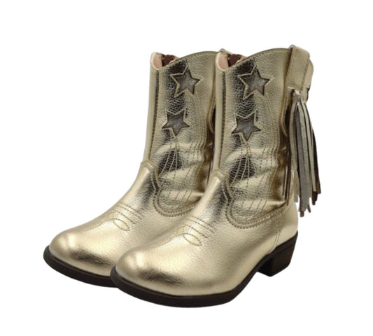 Sparkle Steps Boots - Gold
