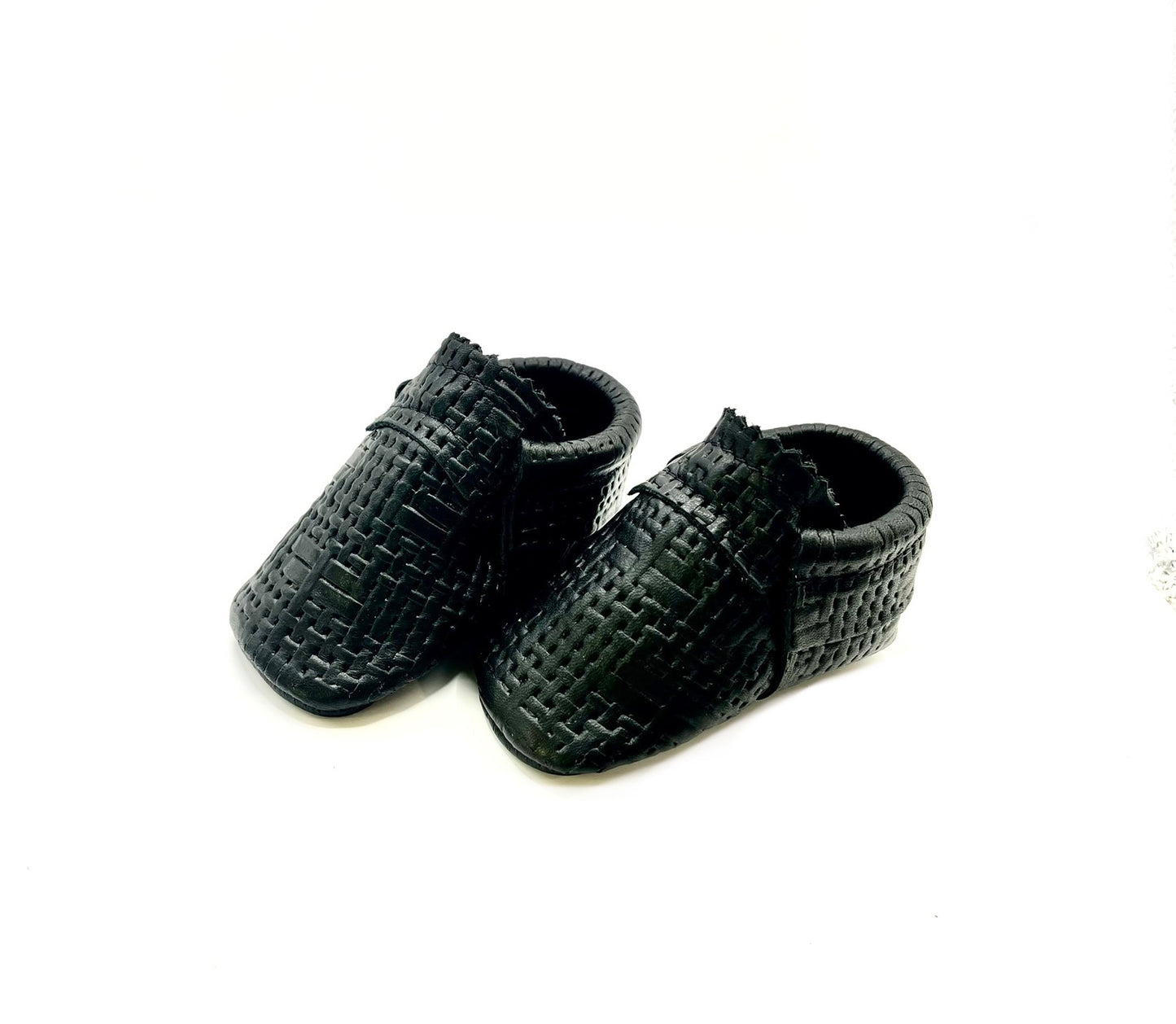 Black - Raffia Moccs