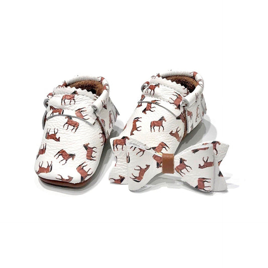 Saddle Up -Horse with Fringe -  Moccs