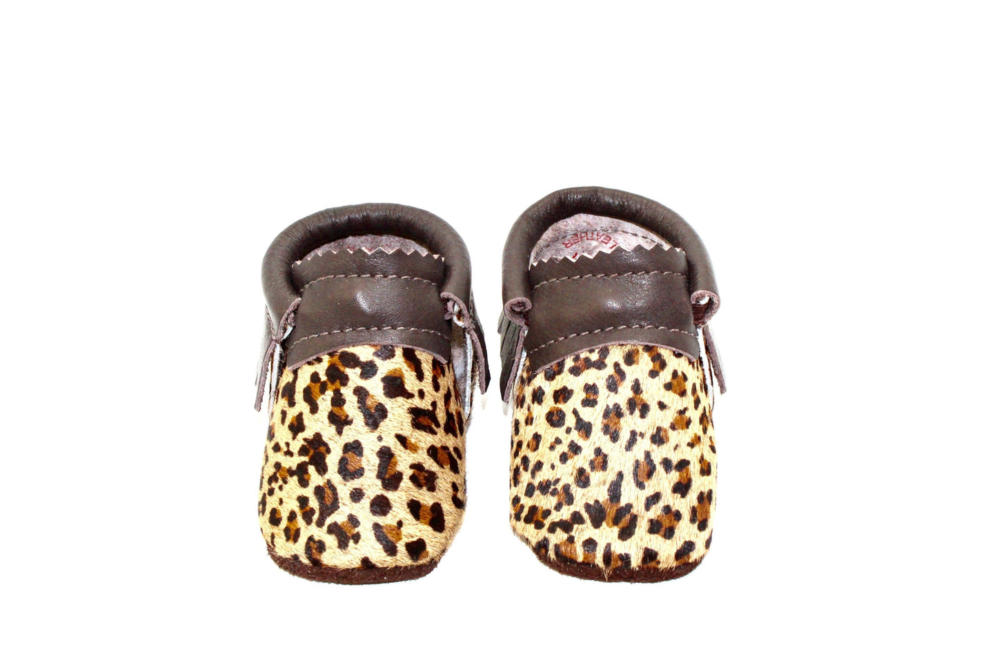 Leopard Mini Moccs - Hair on Hide